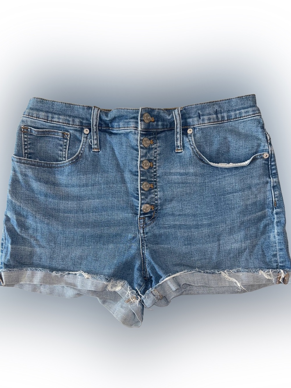 Madewell High Rise Denim Button-Front Women’s Shorts